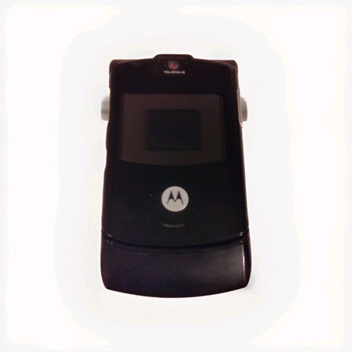 Motorola Razr V3 Black Color - vintage cell phones Powers On