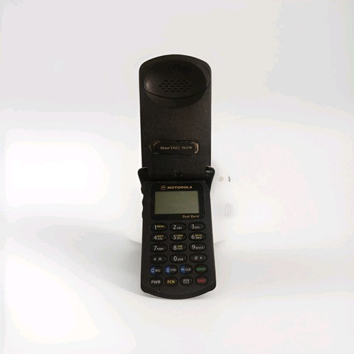 Vintage Motorola StarTAC Flip Cell 7867w Phone Black - Untested