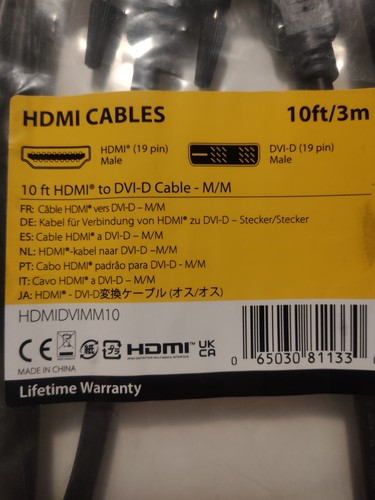 StarTech.com 10 ft HDMI to DVI-D Cable - photo 2