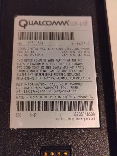 Qualcomm QCP-2700 (Bell) Untested. Phone Plus Broken Leather Cas - photo 5