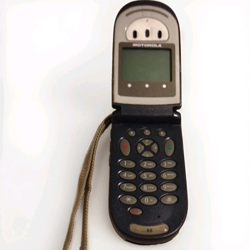 Motorola V66 Vintage Cell Phone Blue Flip Phone. Untested - photo 2