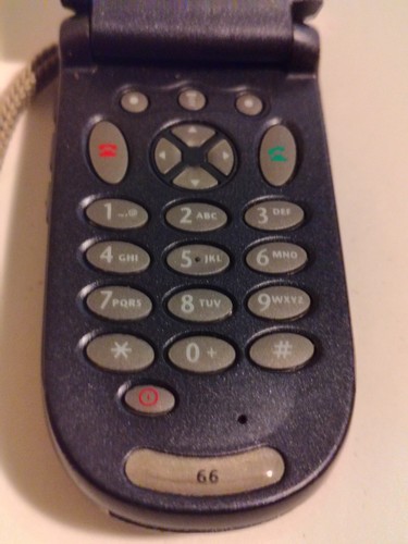 Motorola V66 Vintage Cell Phone Blue Flip Phone. Untested - photo 3