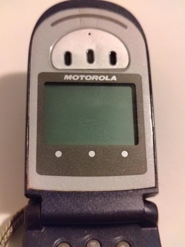 Motorola V66 Vintage Cell Phone Blue Flip Phone. Untested - photo 4