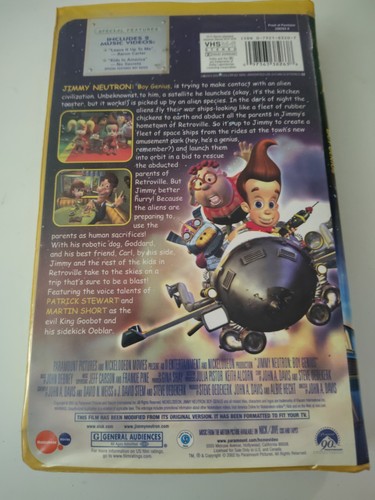 Jimmy Neutron: Boy Genius (VHS, 2002, Clam Shell) - photo 2