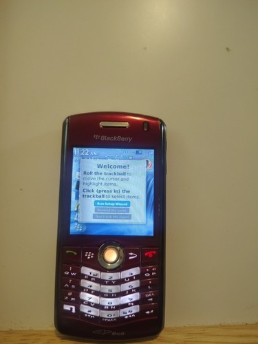 Vintage Blackberry Pearl 8130 Red Phone Only. Working