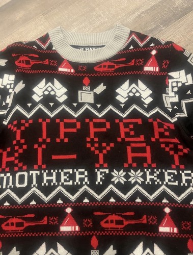 Die Hard Ugly Sweater Mens Large Yippe Ki Yay Mother F**cker - photo 3