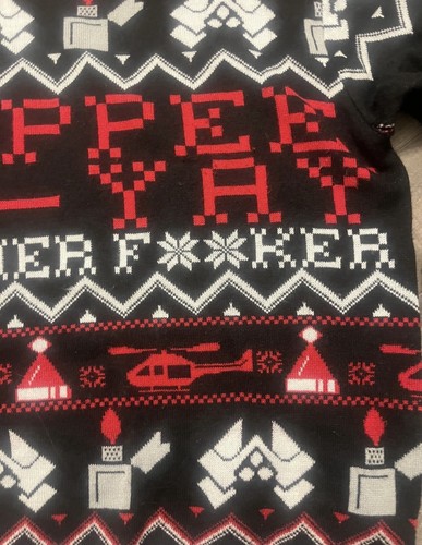 Die Hard Ugly Sweater Mens Large Yippe Ki Yay Mother F**cker - photo 5