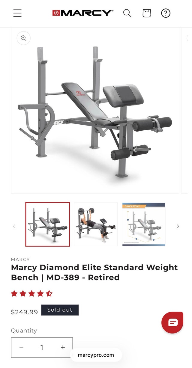 Marcy Diamond Elite MD-389 Weight Bench
