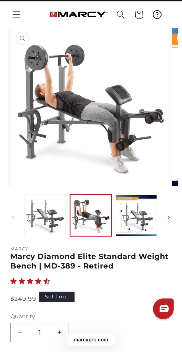 Marcy Diamond Elite MD-389 Weight Bench - photo 2