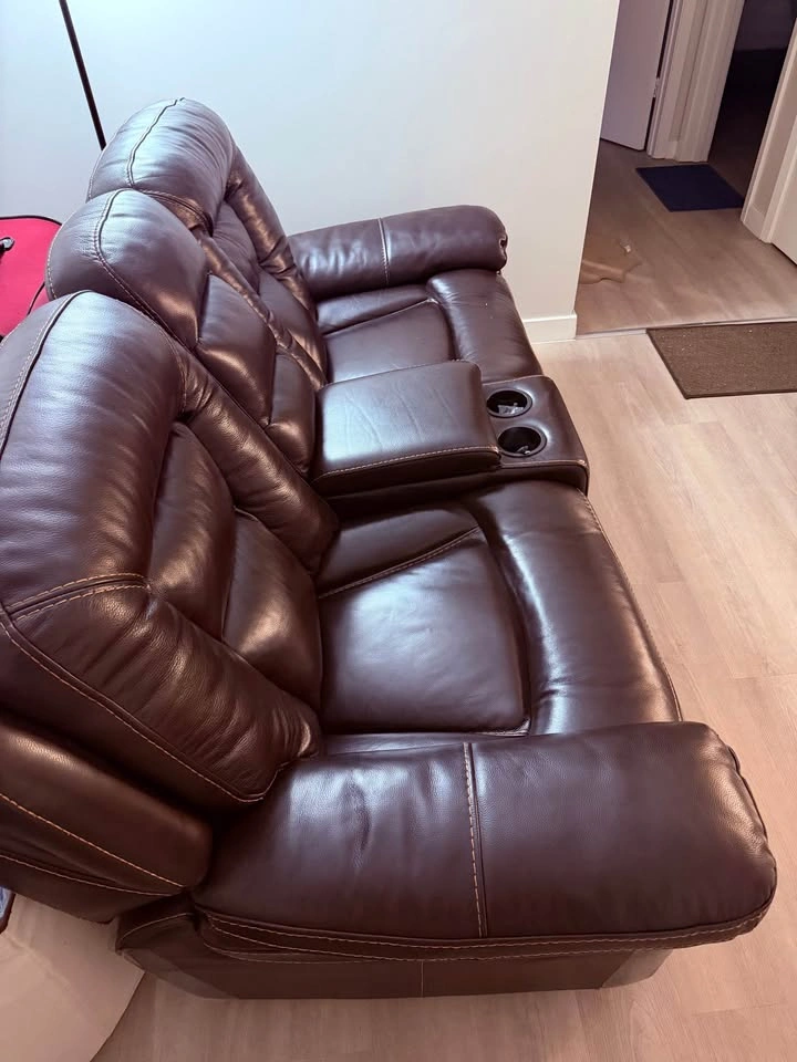 Loveseat - Genuine Leather - photo 4