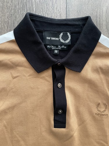 Fred Perry x Raf Simons Tape Detail Pique Polo Size 38 - photo 2