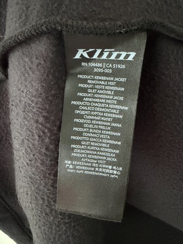 Klim Mens Fleece Vest Size XL - photo 4