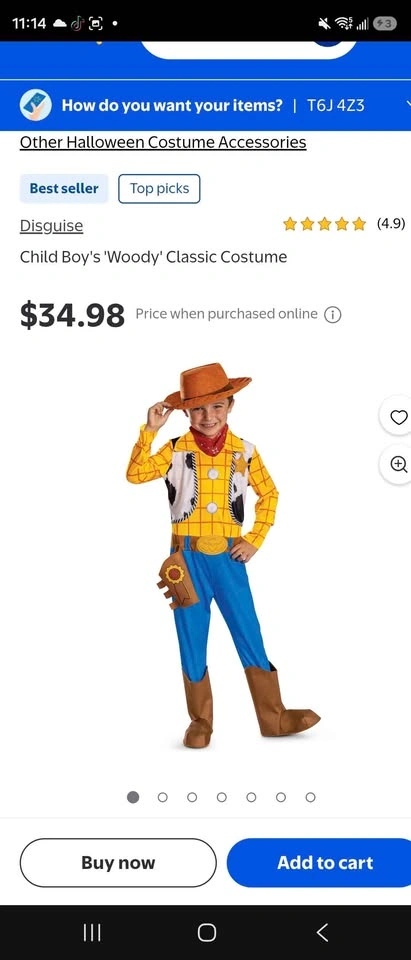 Kids woody costume 3-4 - photo 2