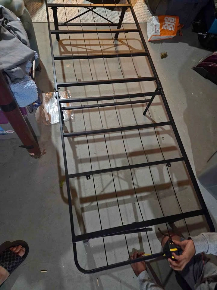 Twin cot bed frame (measurements in photos)