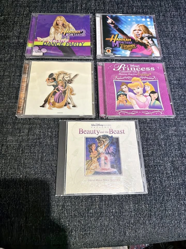 Disney CDs - Set of 5 (Hannah Montana, Tangled, + More)