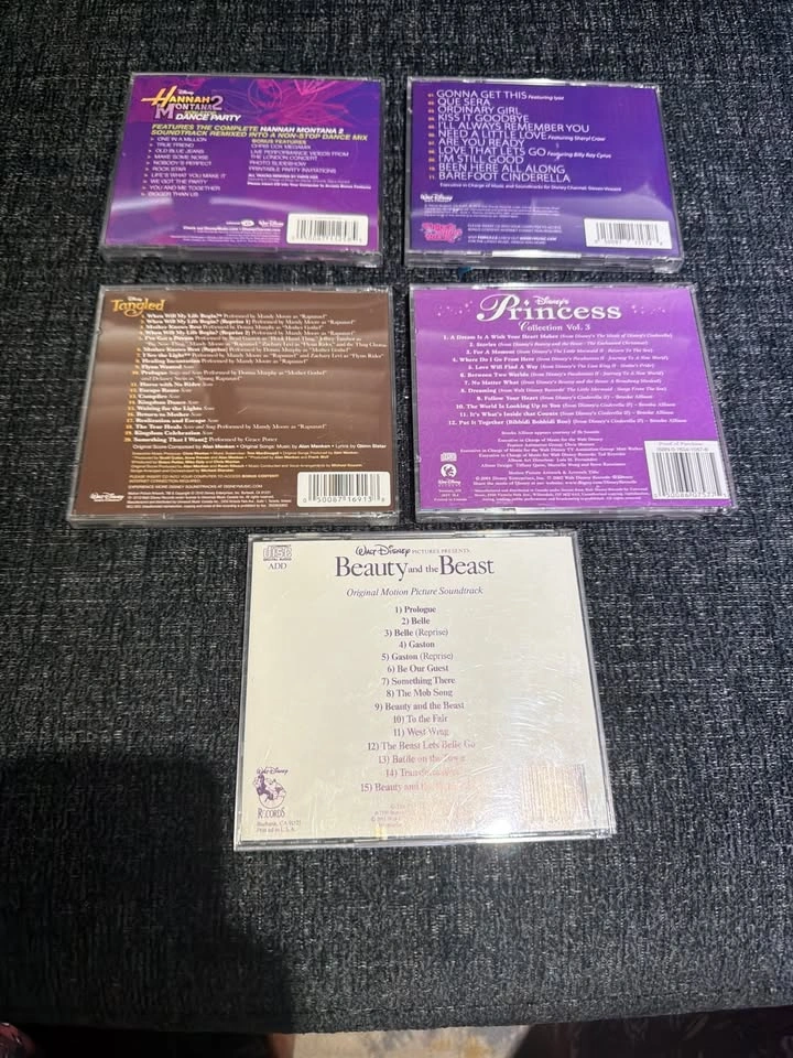 Disney CDs - Set of 5 (Hannah Montana, Tangled, + More) - photo 2