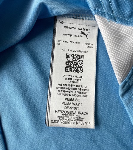 Puma 2023-24 Manchester City Home Jersey Size L New with Tags - photo 3