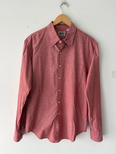 Naked & Famous Denim Long Sleeve Shirt Size L