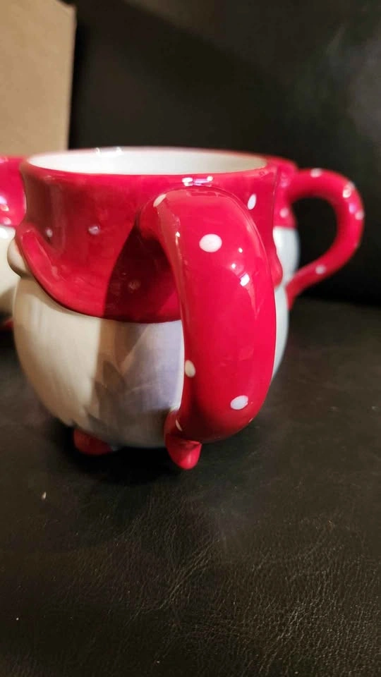 Ceramic Gnome Mug with Red Polka Dot Hat - photo 2