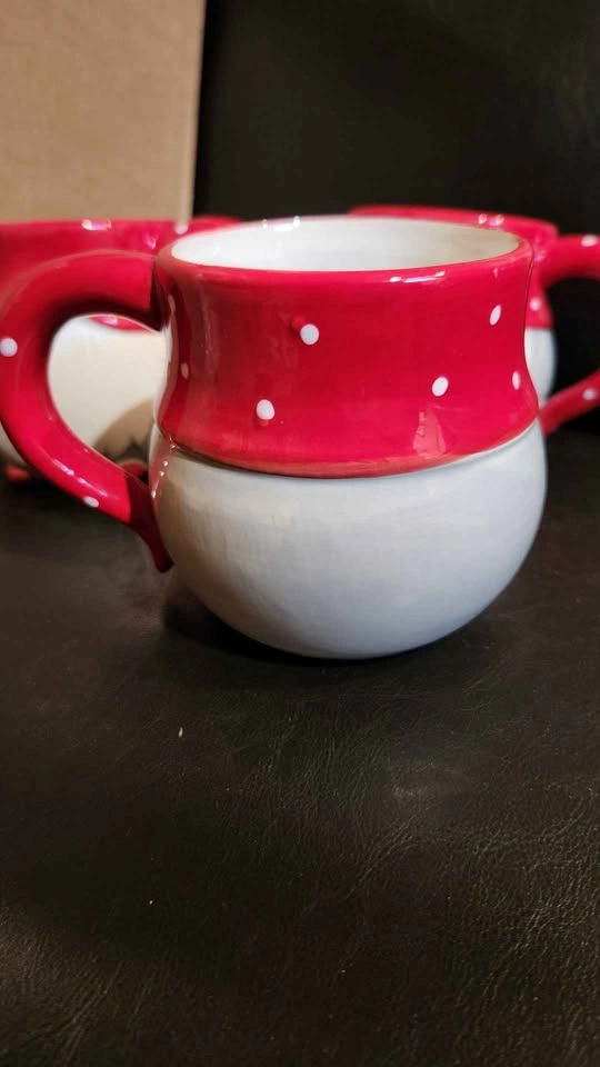 Ceramic Gnome Mug with Red Polka Dot Hat - photo 3