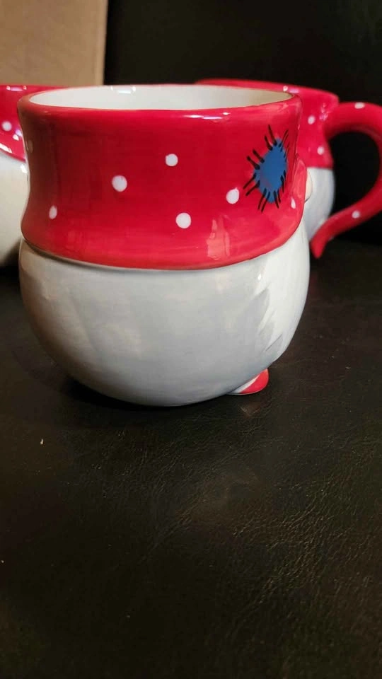 Ceramic Gnome Mug with Red Polka Dot Hat - photo 4