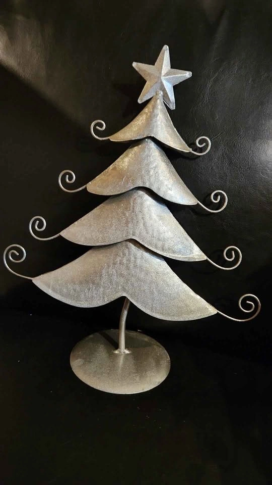 Set of 4 Metal Scrollwork Christmas Tree Decor - photo 3