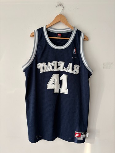 Vintage Nike Dallas Mavericks Dirk Nowitzki #41 Jersey Size XL