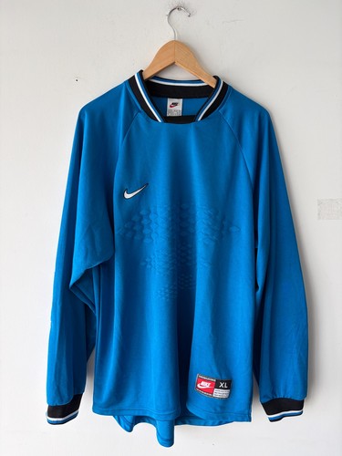 Vintage 1998 Nike Template Goalkeeper Soccer Jersey Shirt Size X