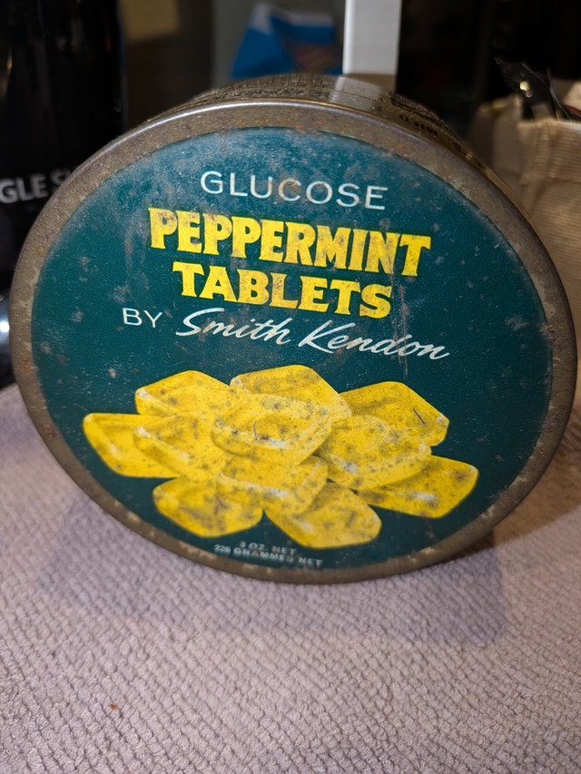 Vintage Smith Kendon Glucose Peppermint Tablets Tin