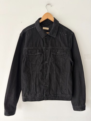 Allsaints Distressed Mens Denim Jacket Size L