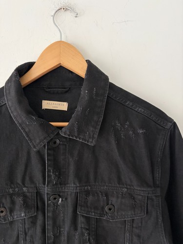 Allsaints Distressed Mens Denim Jacket Size L - photo 2