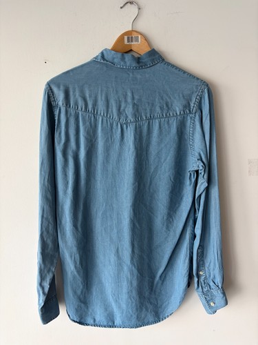 Officine Generale Men’s Chambray 100% Cotton Shirt Size XS - photo 5
