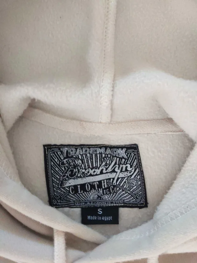 Beige Brooklyn Cloth Hoodie Size Small image indicator(2)