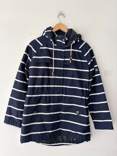 Barbour Hollwell Women’s Striped Waterproof Jacket Size 10