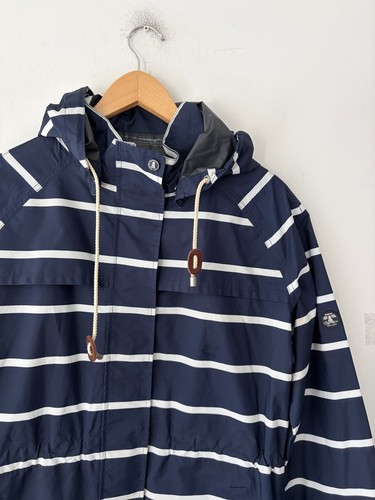 Barbour Hollwell Women’s Striped Waterproof Jacket Size 10 - photo 2