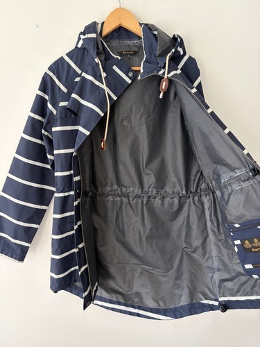 Barbour Hollwell Women’s Striped Waterproof Jacket Size 10 - photo 4