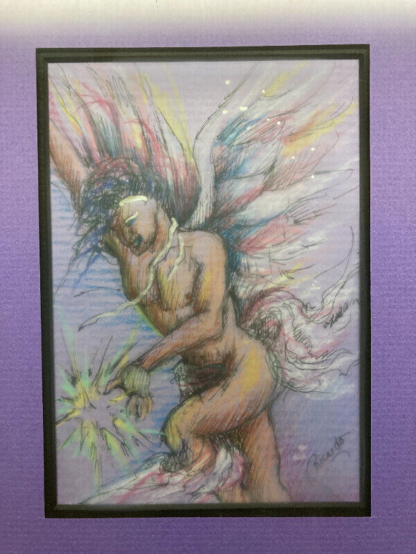 Authentic Vintage Utopia Drawing Art Piece by Ricardo - photo 2