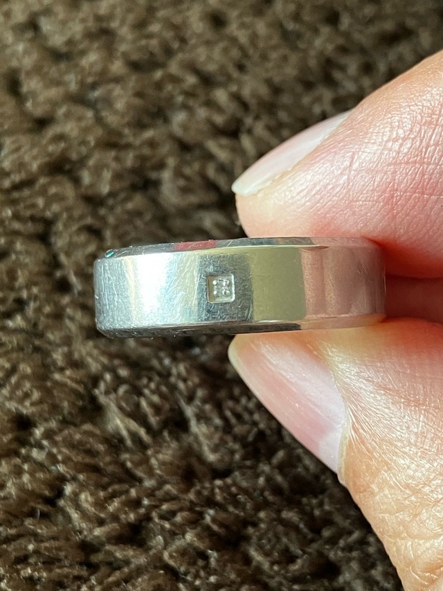 Stainless Steel Ring with Gold - photo 2