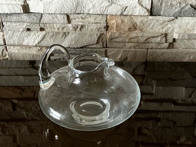 Antique glass decanter gravy dish - photo 2