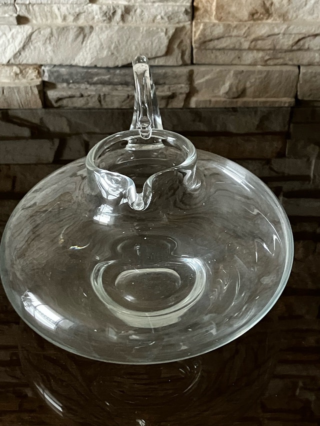 Antique glass decanter gravy dish - photo 4