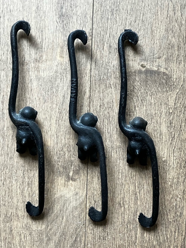 Antique Hanging Monkeys - photo 2