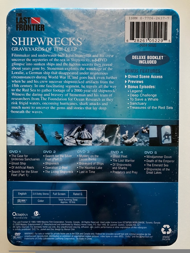 Shipwrecks DVD Collection Case Ensemble - photo 2