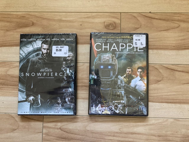 Snowpiercer and Chappie DVD