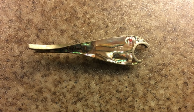 Rare Vintage Mother of Pearl Fish Bottle Opener Figurine Mexico - photo 4