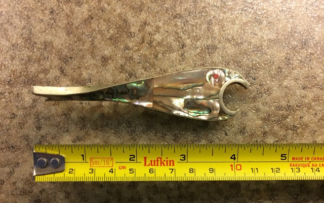 Rare Vintage Mother of Pearl Fish Bottle Opener Figurine Mexico - photo 5