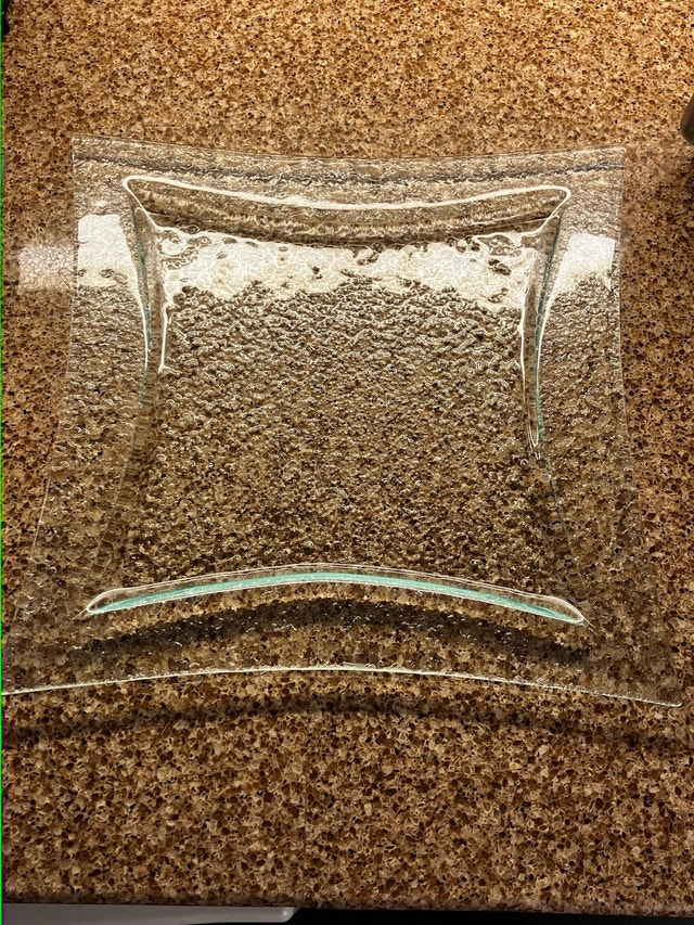 Glass plate serving tray - photo 2