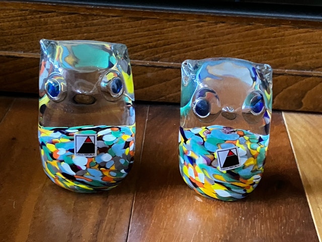 Czech Republic Crystal Owl - hiboux en crystal