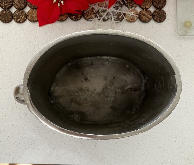 Silver Metal Turtle Flower Pot - photo 5