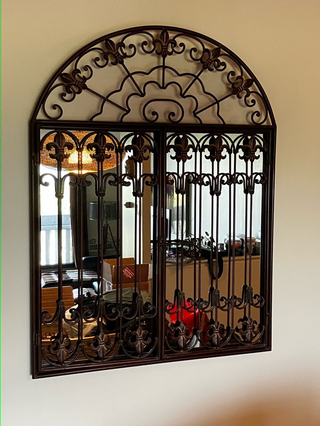 Gorgeous Metal Mirror with Doors