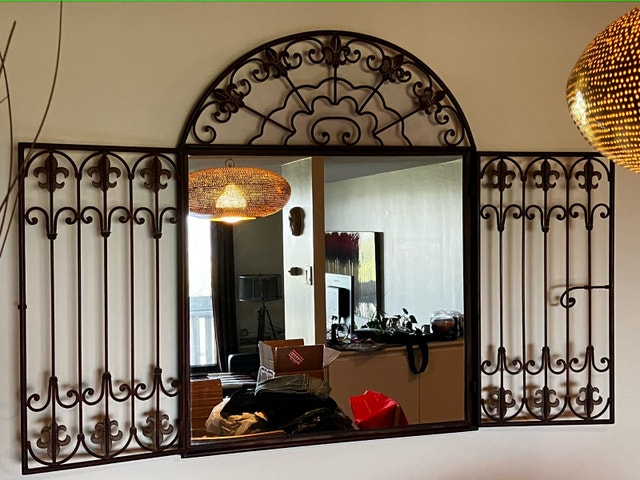 Gorgeous Metal Mirror with Doors - photo 4